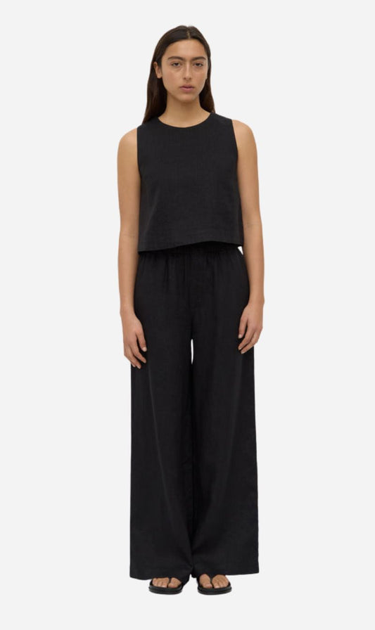 Assembly Label | Everyday Linen Pant - Black