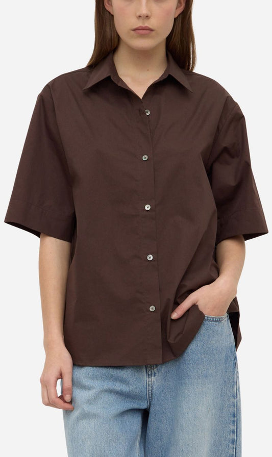 Assembly Label | Joni Short Sleeve Shirt - Ganache