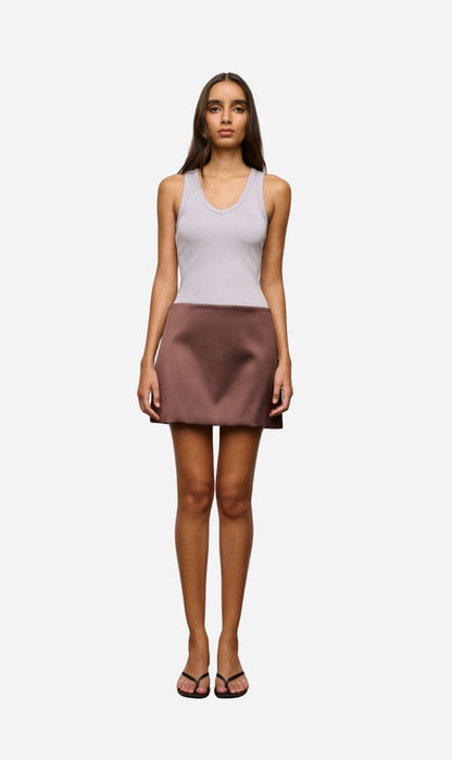 One Of Others | Everly Mini Skirt - Cacao