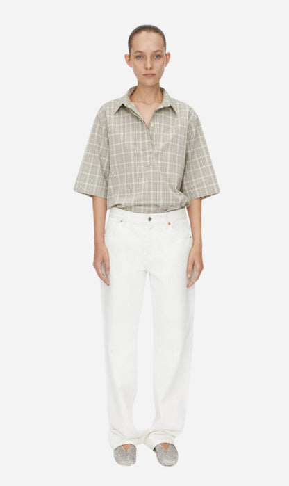 Camilla and Marc | Kinetic Tattersal Shirt - Taupe Check