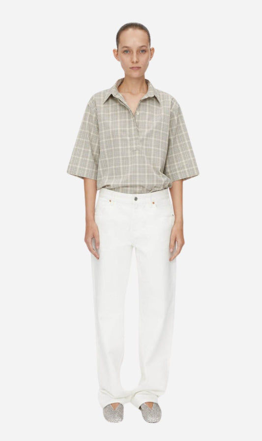 Camilla and Marc | Kinetic Tattersal Shirt - Taupe Check