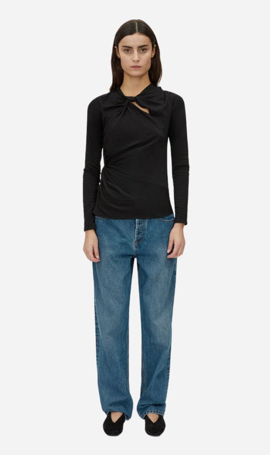 Camilla and Marc | Felton Knot Long Sleeve Tee - Black