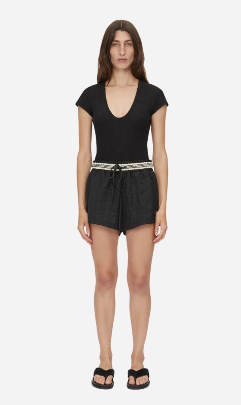 Camilla and Marc | Mimas Monogram Short - Black
