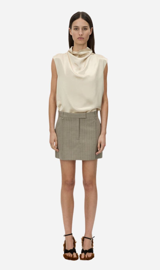 Camilla and Marc | Arnelle Skirt - Natural Pinstripe