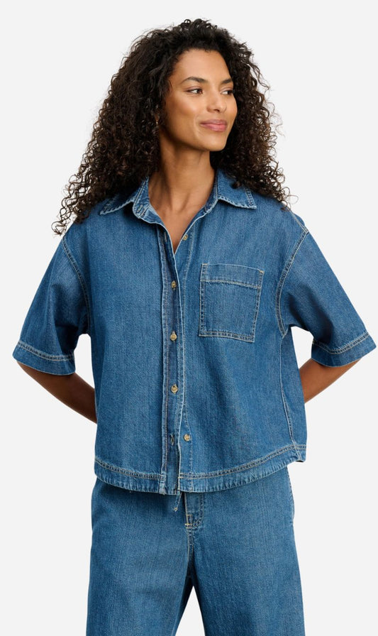 Velvet | Kaddy Denim Top - Classic