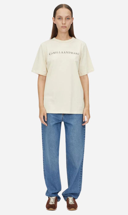 Camilla and Marc | Capella Logo Tee - Bone