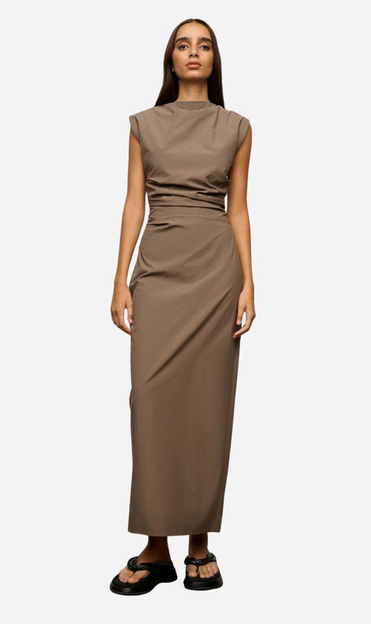 One Of Others | Palvin Dress - Mushroom