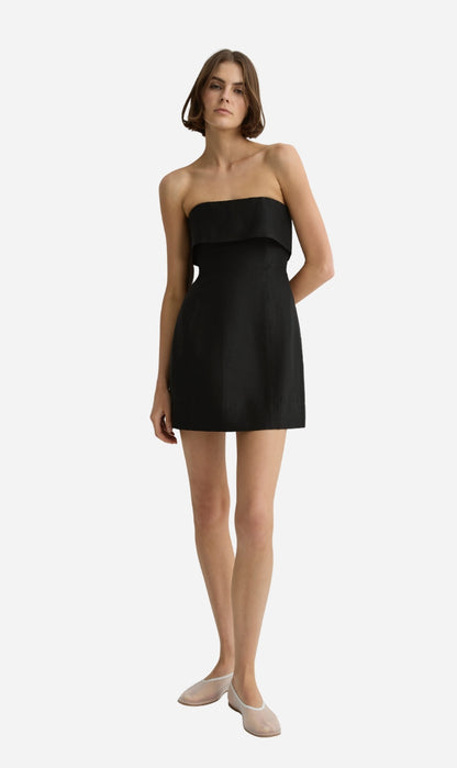 Bondi Born | Bormio Bandeau Mini Dress - Black
