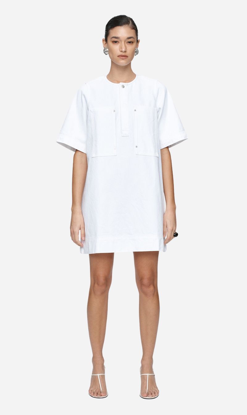 Marle | Patch Pocket Dress - Blanc