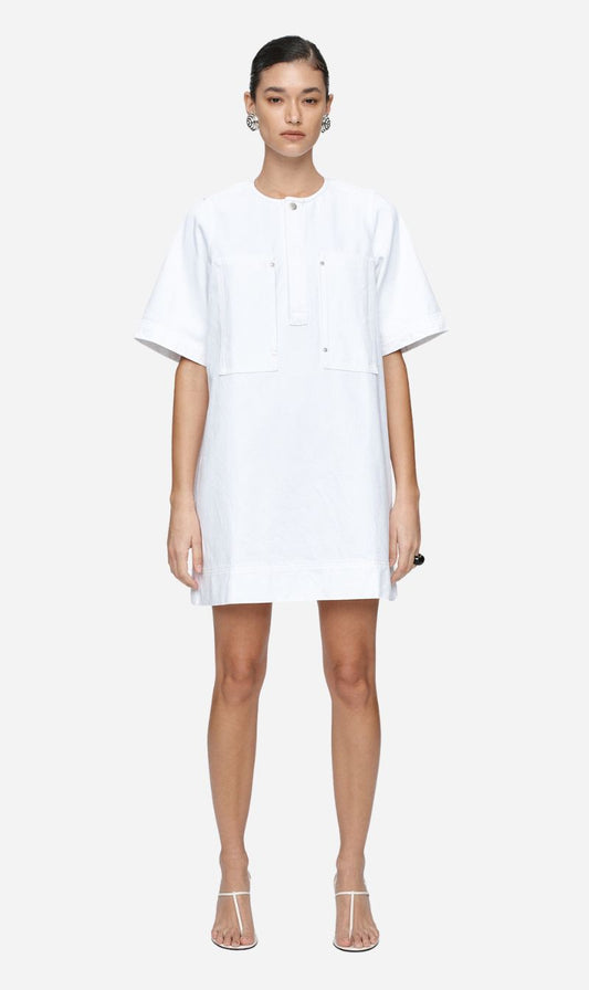 Marle | Patch Pocket Dress - Blanc