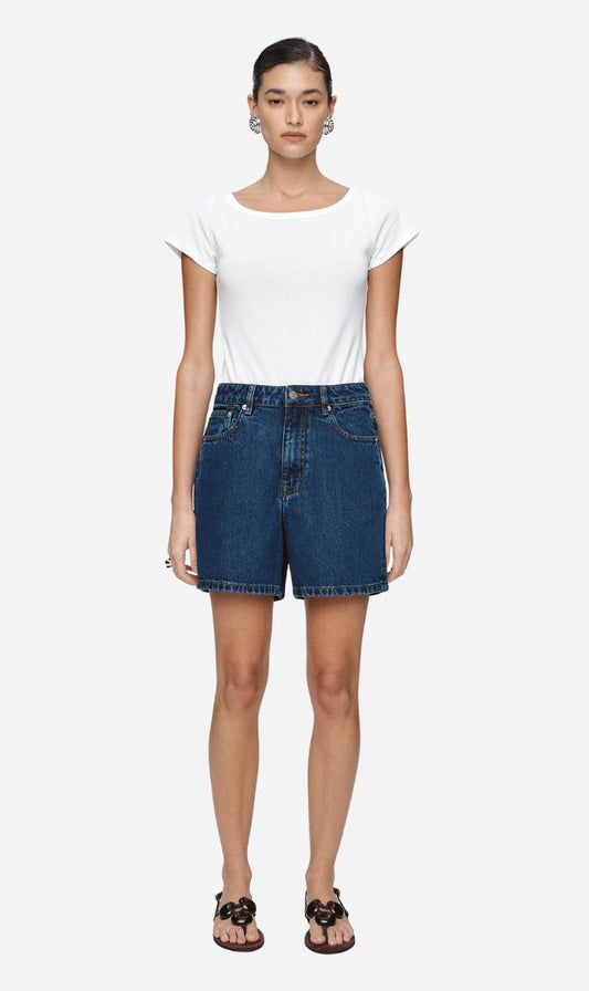 Marle | Classic Jean Short - Classic Blue
