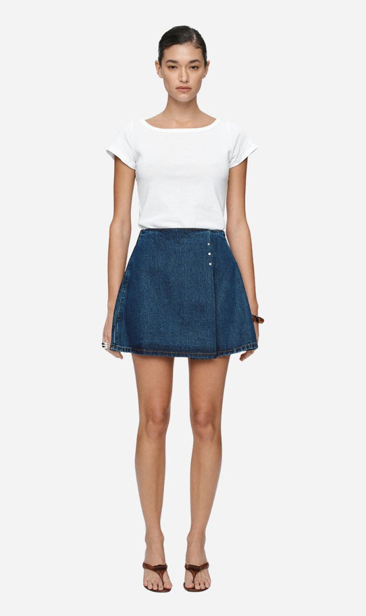 Marle | Rivet Skirt - Classic Blue