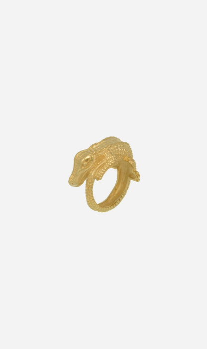Zoe & Morgan | Crocodile Ring - Gold Vermeil