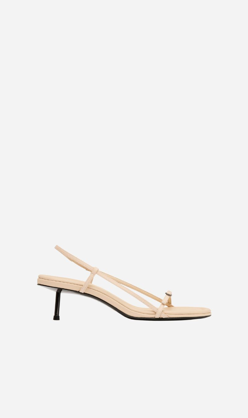 St Agni | Petit Belt Sling Back Heel - Pink Salt