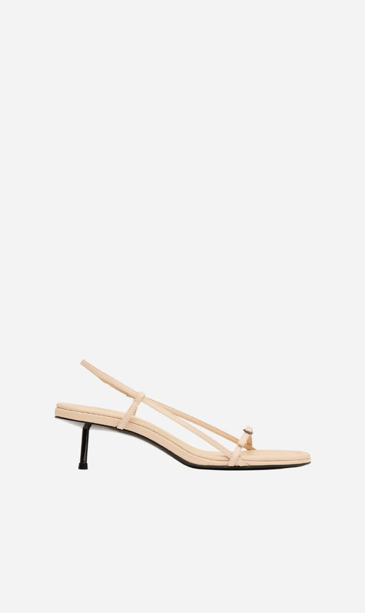 St Agni | Petit Belt Sling Back Heel - Pink Salt