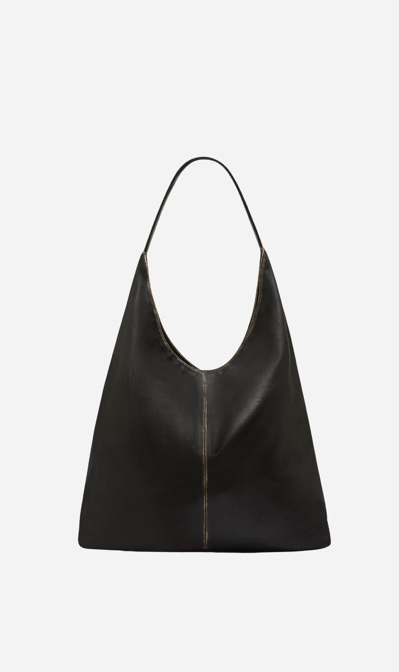 St Agni | Brushed Large Tote - Black