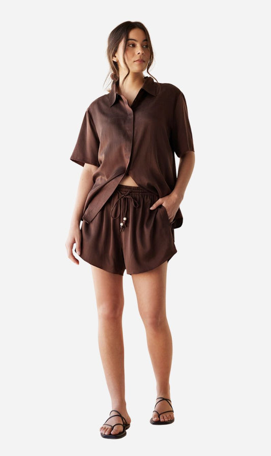Dear Dylan | Resort Silk Short - Rum