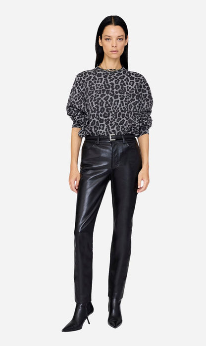 Anine Bing | Miles Sweatshirt - Grey Leopard