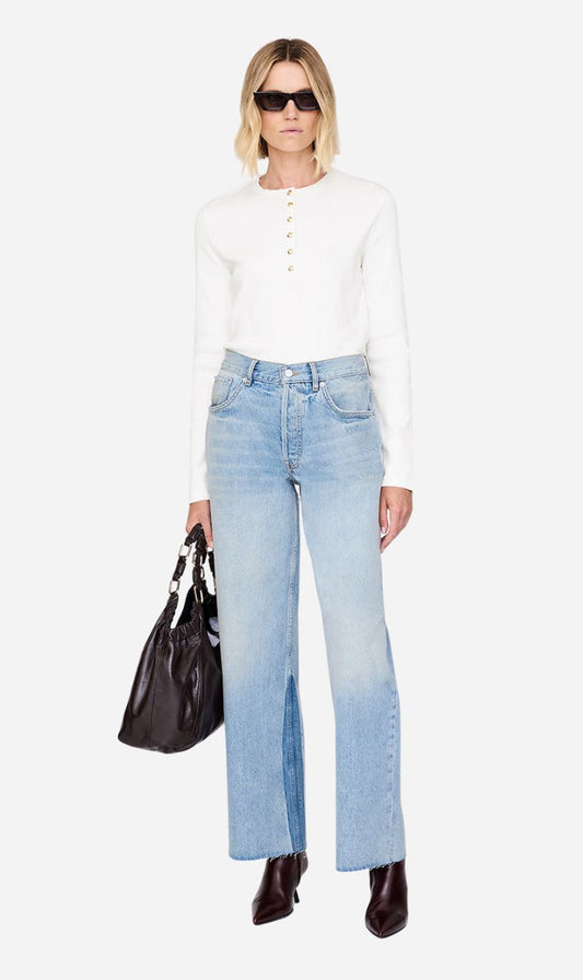 Anine Bing | Alessia Long Sleeve Tee - Ivory