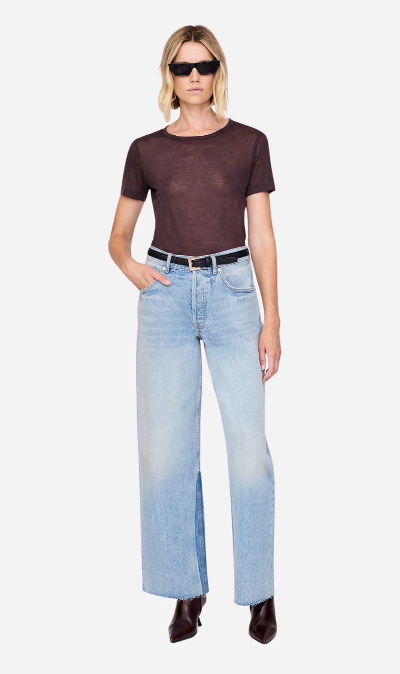 Anine Bing | Sylvie Tee - Dark Brown