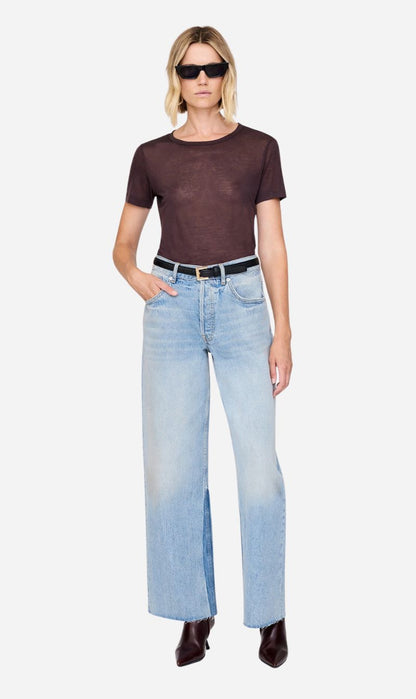 Anine Bing | Sylvie Tee - Dark Brown