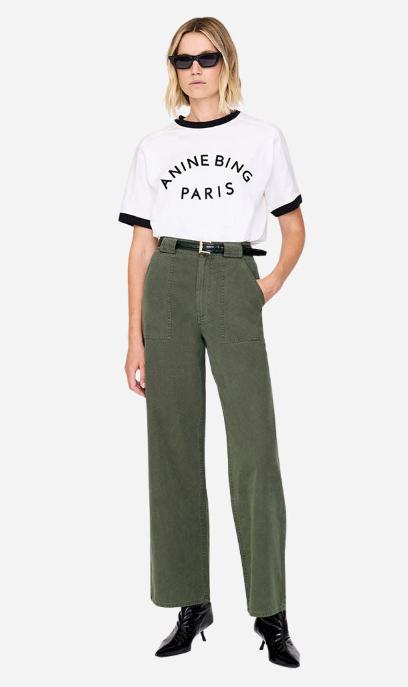 Anine Bing | Grayson Pant - Army Green