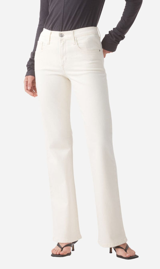 Outland Denim | Effie Mid Flare Jean - Soft White