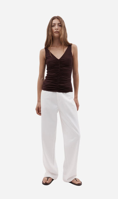 Rebe | Ruched Top - Plum