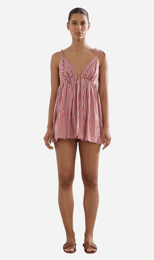 Caitlin Crisp | Esther Top - Red Gingham