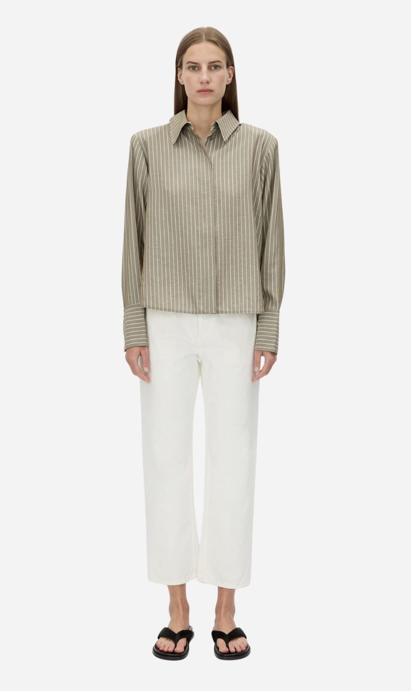 Camilla and Marc | Illias Shirt - Ash Stripe