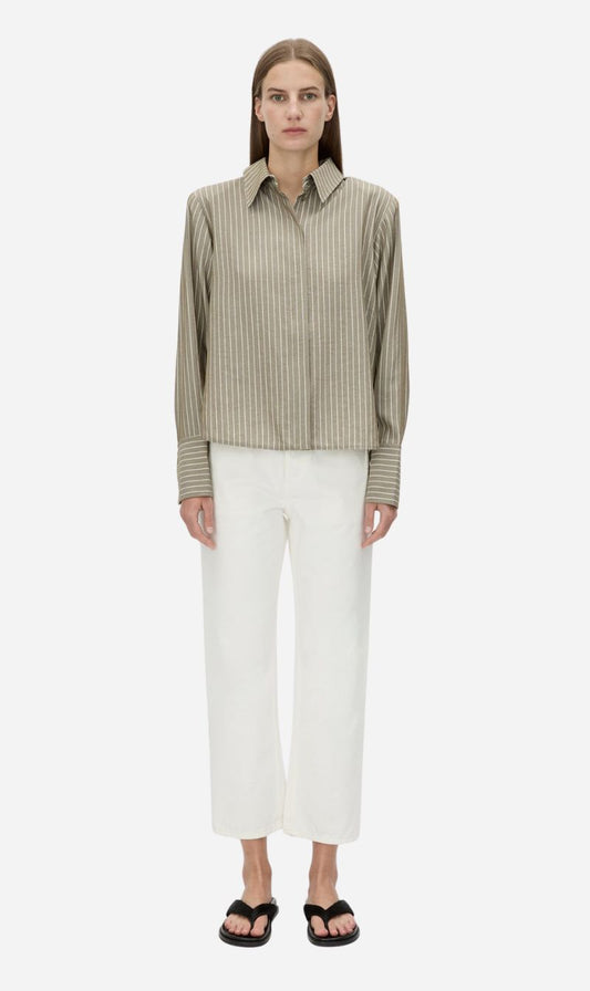 Camilla and Marc | Illias Shirt - Ash Stripe