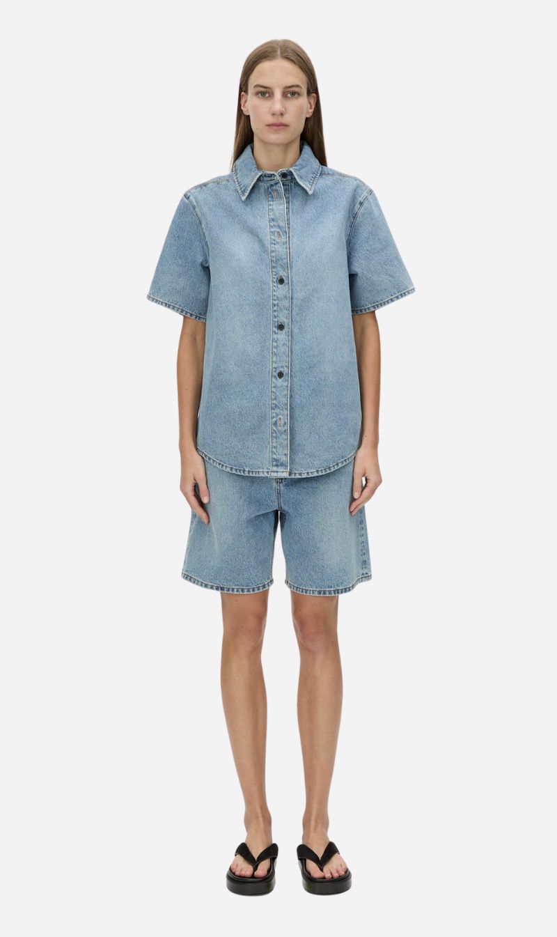 Camilla and Marc | Diego Denim Shirt - Light Vintage Blue
