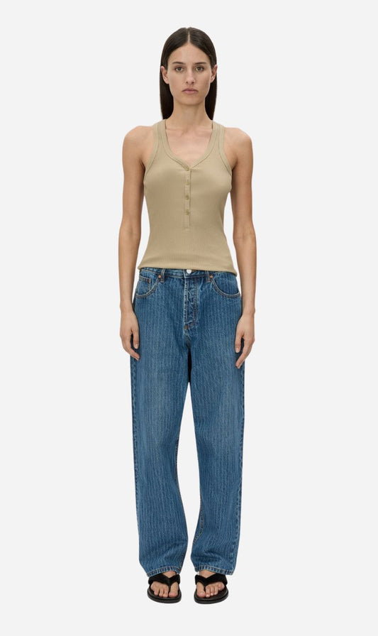 Camilla and Marc | Nora Button Down Tank - Sepia