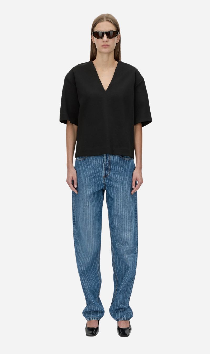 Camilla and Marc | Canova V Neck Tee - Black