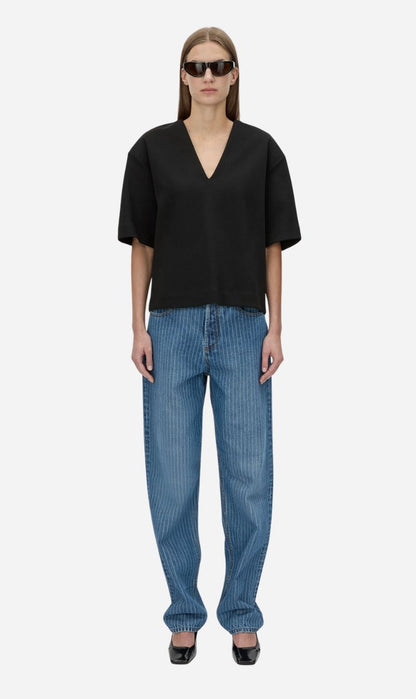 Camilla and Marc | Canova V Neck Tee - Black
