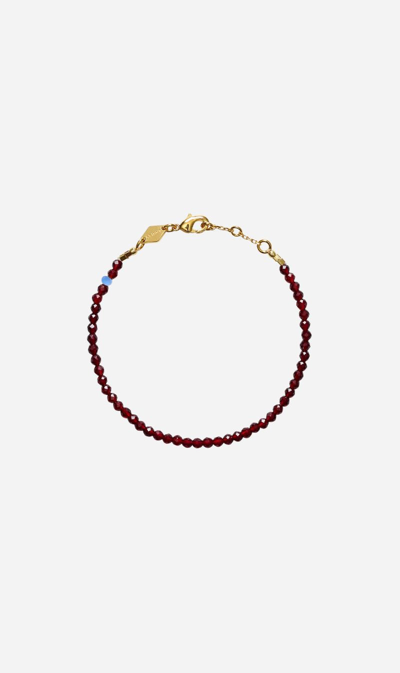 Anni Lu | Tan Line Bracelet - Deep Burgundy
