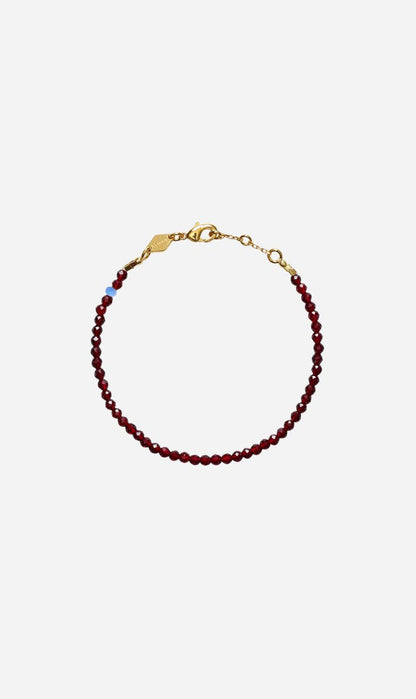 Anni Lu | Tan Line Bracelet - Deep Burgundy
