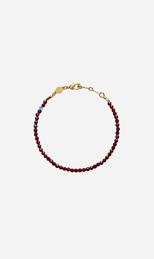 Anni Lu | Tan Line Bracelet - Deep Burgundy