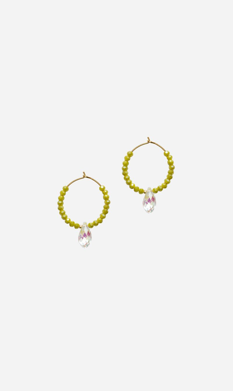 Anni Lu | Cosmic Cactus Hoop - Pale Olive
