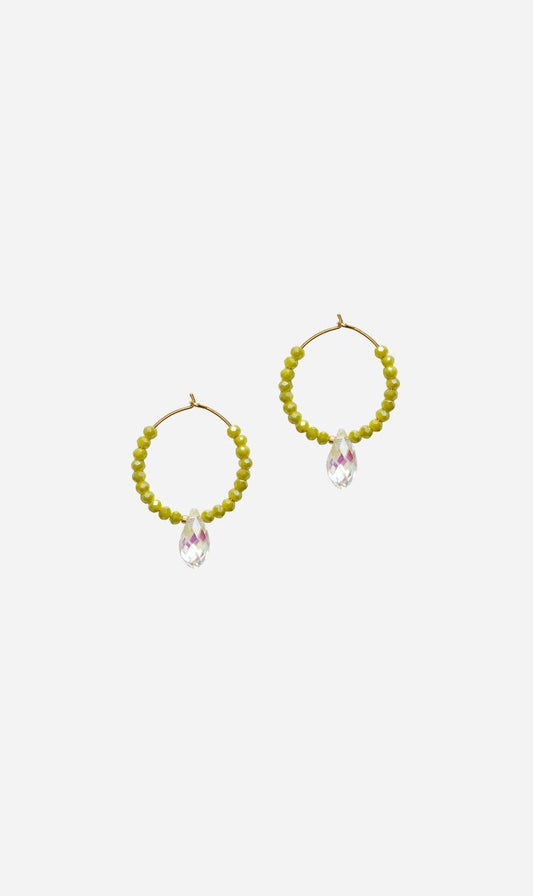 Anni Lu | Cosmic Cactus Hoop - Pale Olive