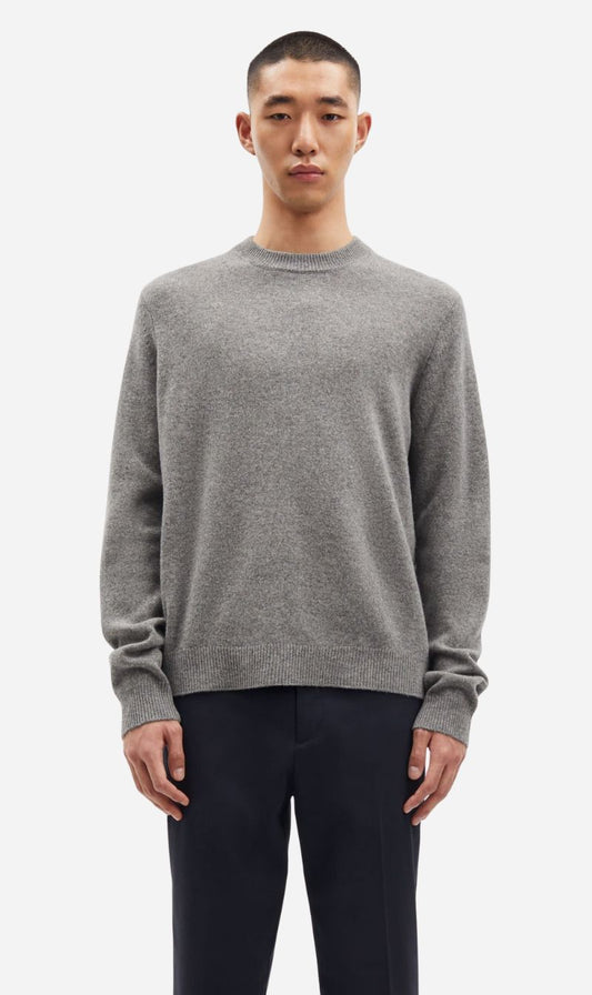 Samsoe Samsoe | Isak Knit Sweater - Dark Grey Mel.