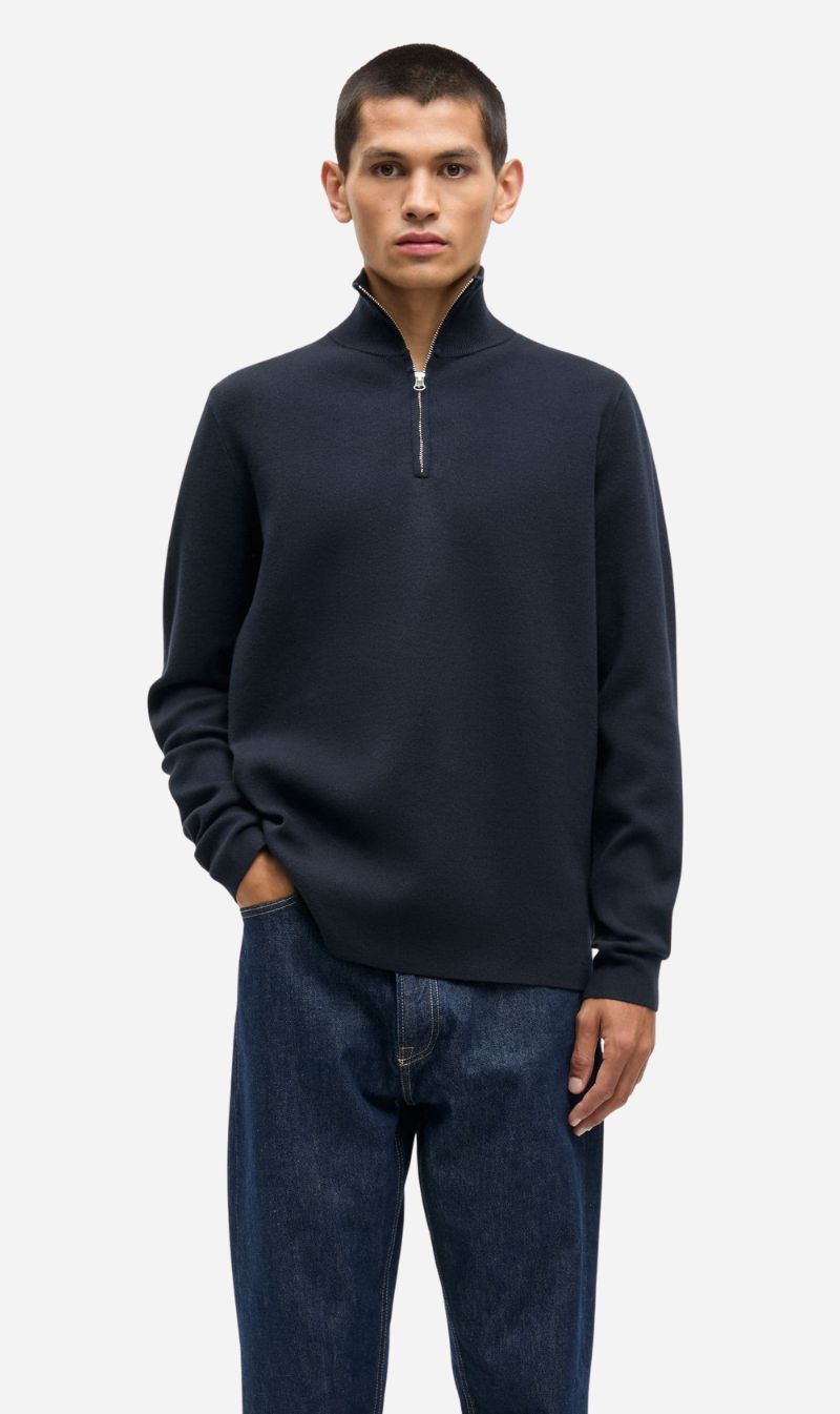 Samsoe Samsoe | Gunan Turtle Neck Zip - Sky Captain