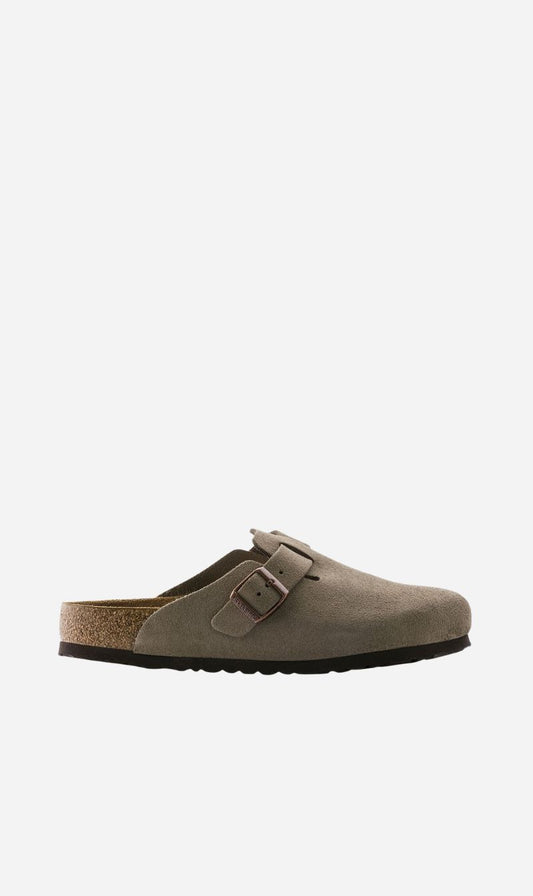 Birkenstock | Boston Soft Foot Bed Suede Reg - Taupe