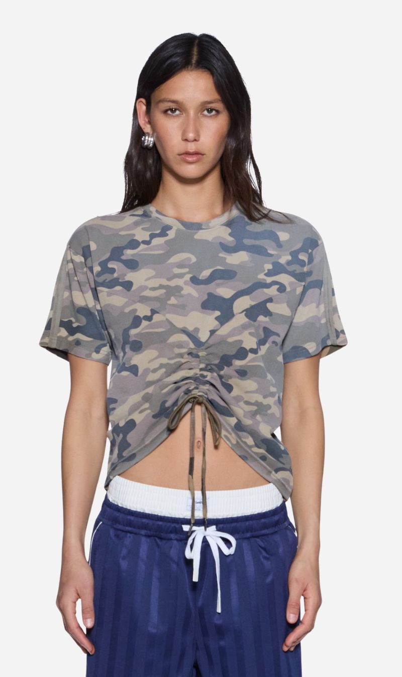 Ksubi | Ruched Everday Short Sleeve Tee - Camo