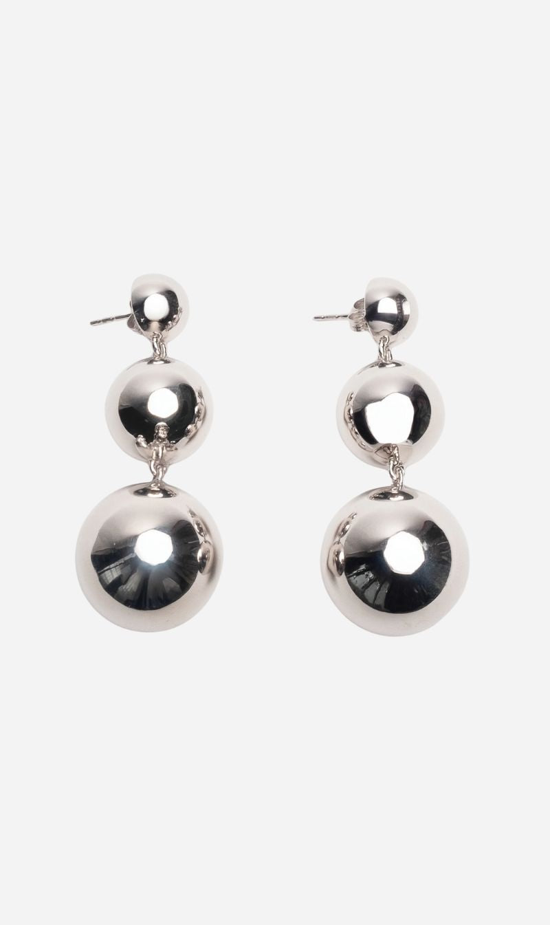 Jasmin Sparrow | Flow Earrings Long - Silver