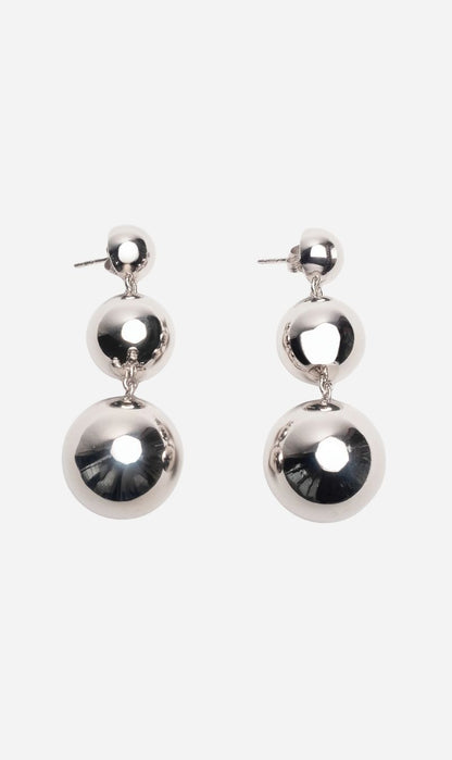 Jasmin Sparrow | Flow Earrings Long - Silver