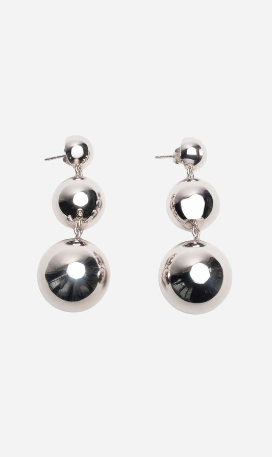 Jasmin Sparrow | Flow Earrings Long - Silver
