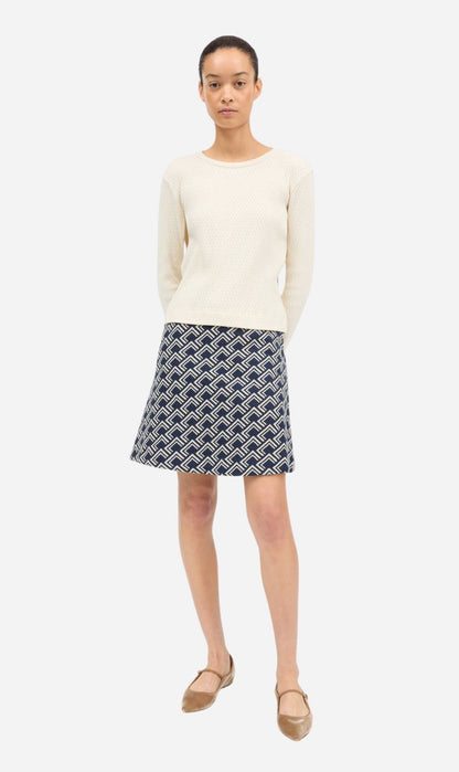 Skall Studio | Paula Skirt - Navy/Beige