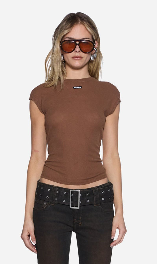 Ksubi | Staple Ss Tee - Chocolate Sheer