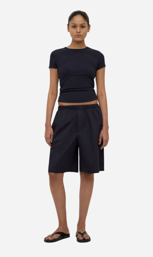 Assembly Label | Linley Rib Tee - True Navy